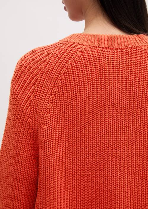 Cardigan ample Vivid Orange en vue détaillée
