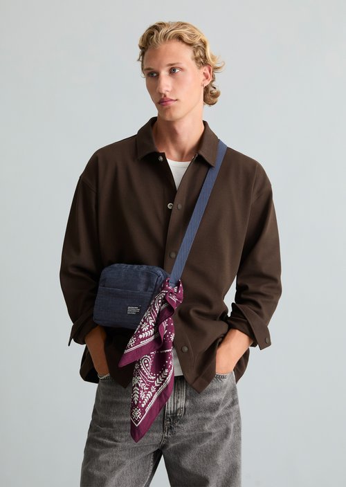 Relaxed-fit overshirt — Chocolate Brown