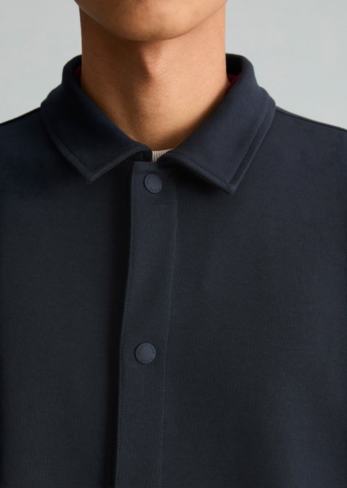 Relaxed-fit overshirt — Dark Navy