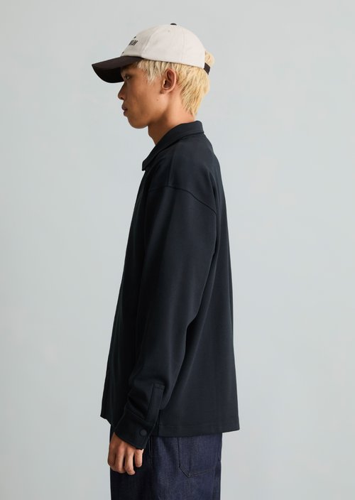 Relaxed-fit overshirt — Dark Navy