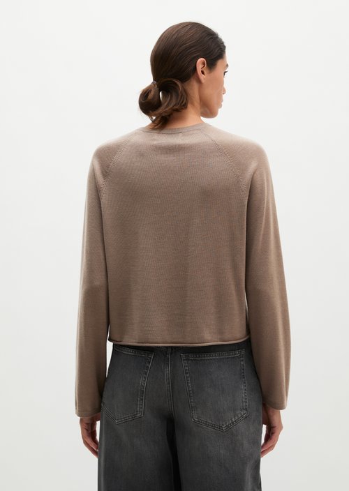 Relaxed cardigan — Stone Taupe