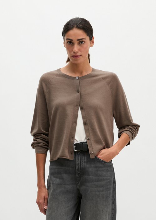 Relaxed cardigan — Stone Taupe
