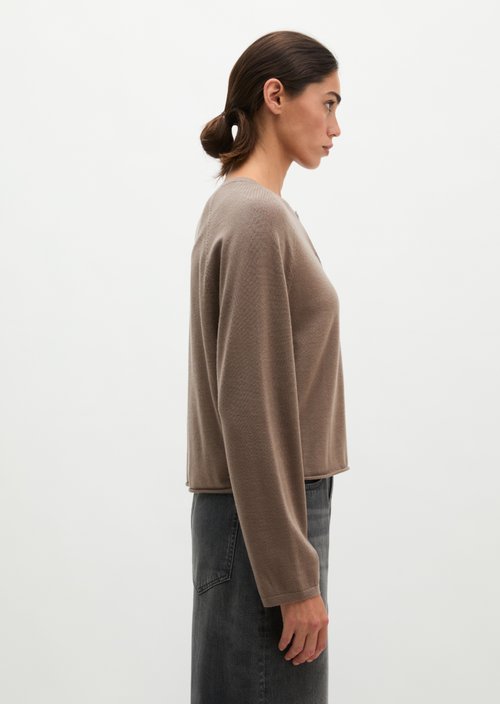 Relaxed cardigan — Stone Taupe