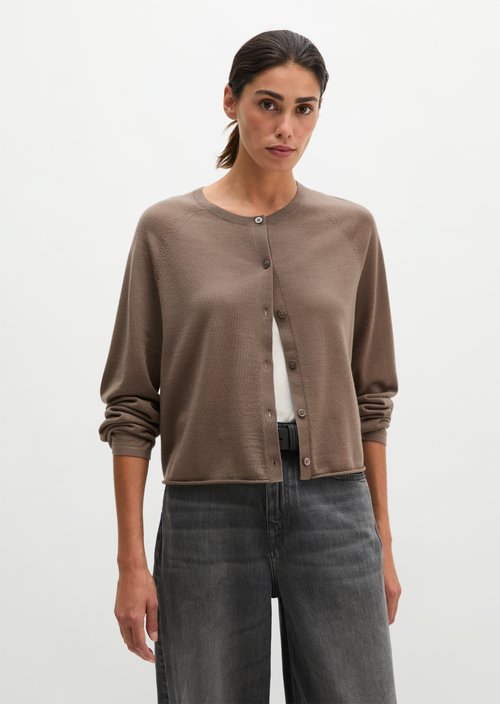 Relaxed cardigan — Stone Taupe