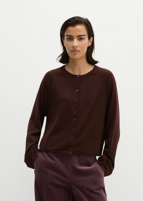 Relaxed cardigan — Black Cherry