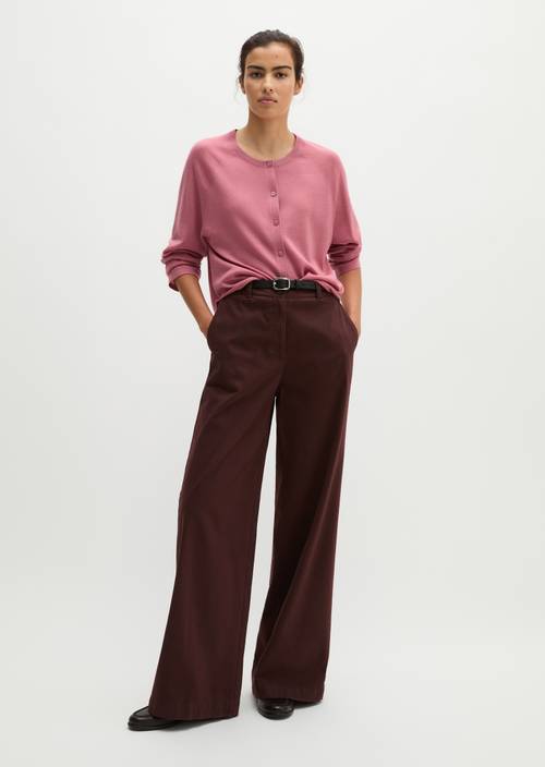 Cardigan relaxed Berry Rose in Frontalansicht