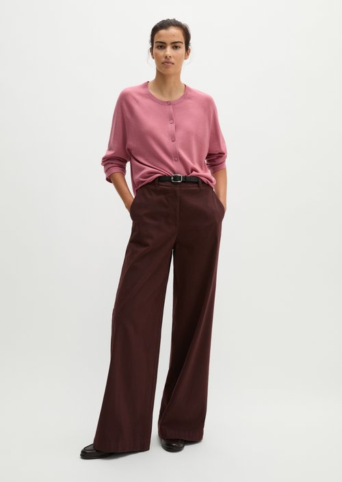 Relaxed cardigan — Berry Rose