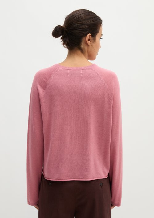 Relaxed cardigan — Berry Rose