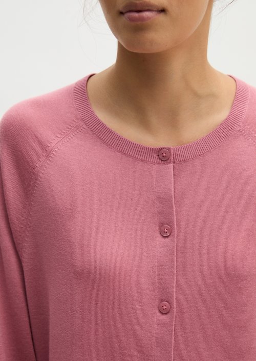 Relaxed cardigan — Berry Rose