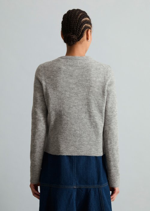 Regular Cardigan — Stone Melange
