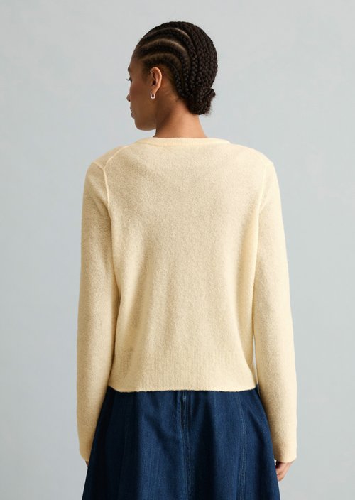 Regular Cardigan — White Blush