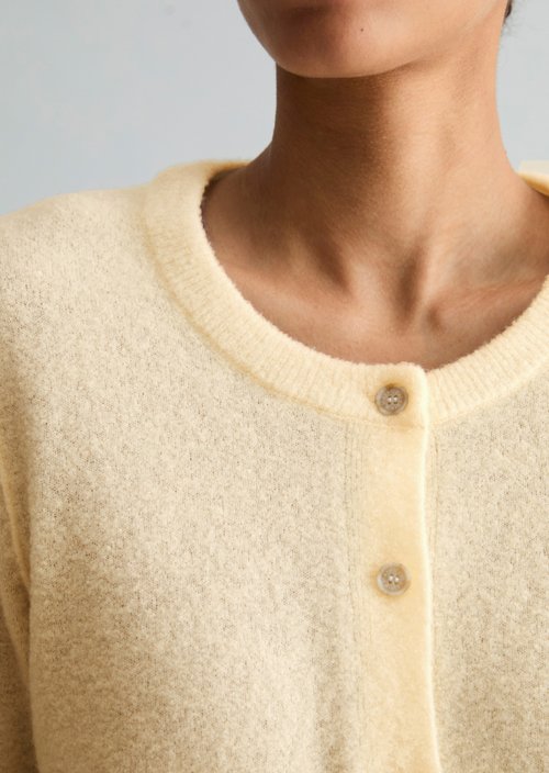Regular Cardigan — White Blush