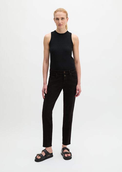 Jeans model Theda boyfriend cropped — Black