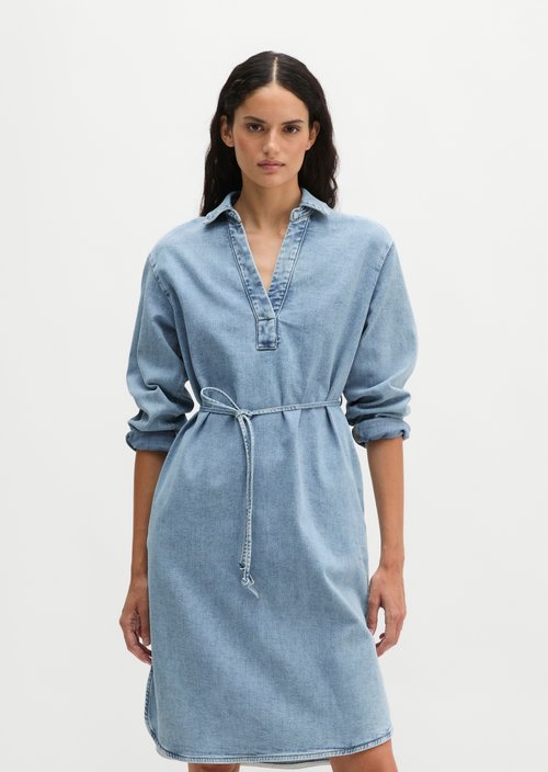 Relaxed denim dress — Medium Blue