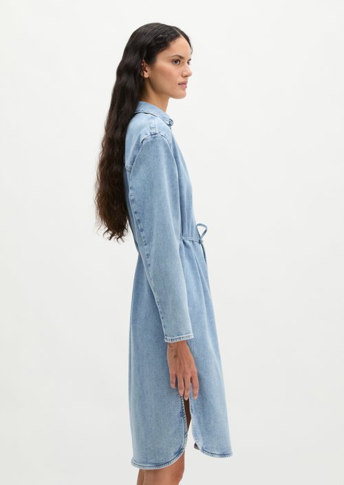 Relaxed denim dress — Medium Blue