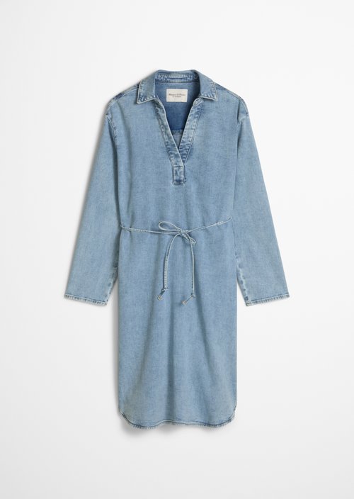 Relaxed denim dress — Medium Blue