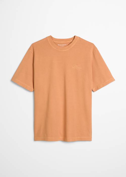 Camiseta relajada Faded Coral en vista aislada sin modelo