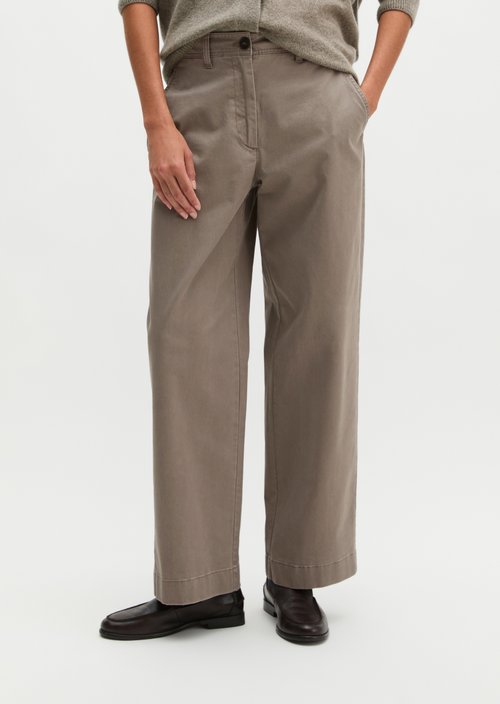 Lande Wide Pants — Stone Taupe