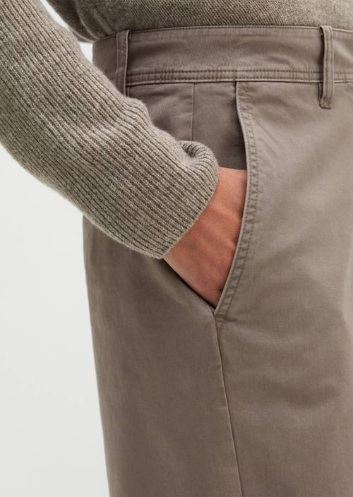 Broek model Lande wide Stone Taupe en vue détaillée
