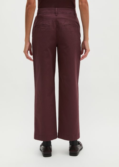 Lande Wide Pants — Black Cherry