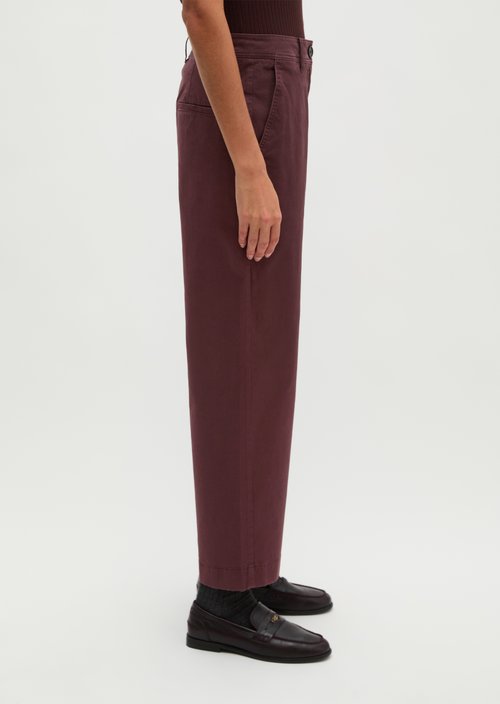 Lande Wide Pants — Black Cherry