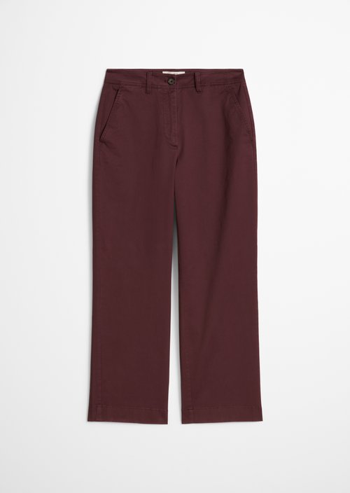 Lande Wide Pants — Black Cherry