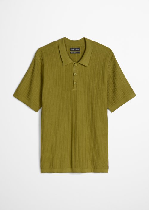 Regular knit polo shirt — Vibrant Fern