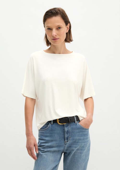Relaxed T-shirt — White Cotton