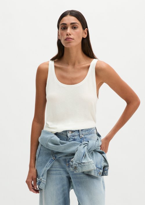 Top regular — White Cotton