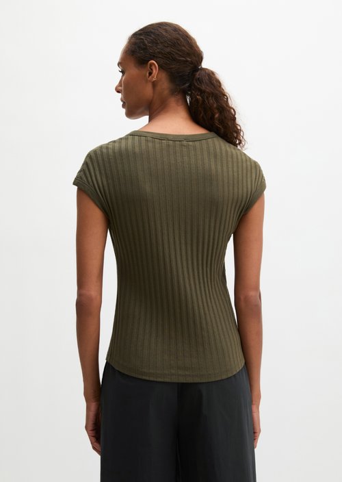Pointelle T-shirt slim — Mossy Earth