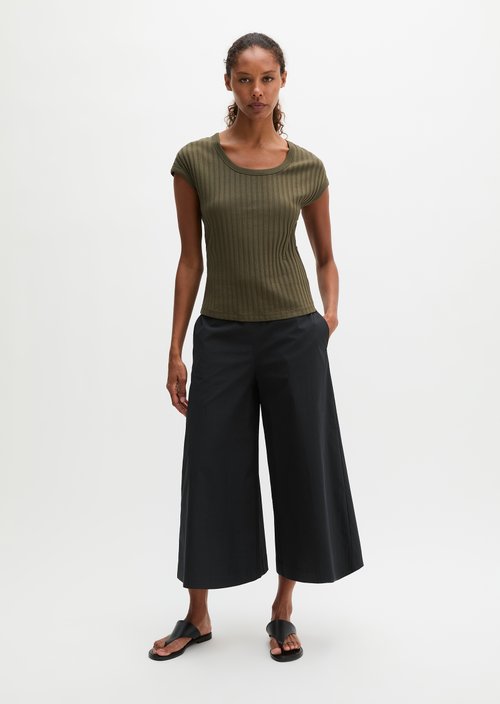 Pointelle T-shirt slim — Mossy Earth