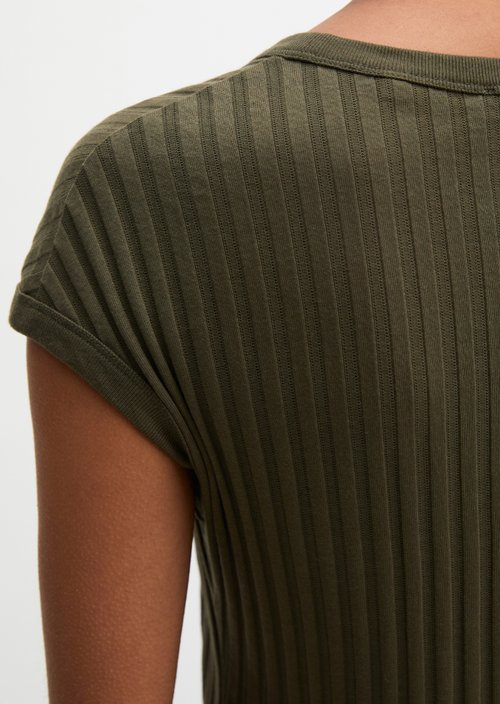 Pointelle T-shirt slim — Mossy Earth