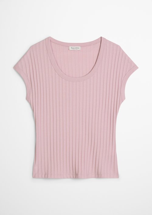 Pointelle T-shirt slim — Mild Rose