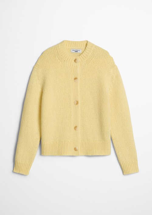 Relaxed Cardigan — Medium Yellow Melange