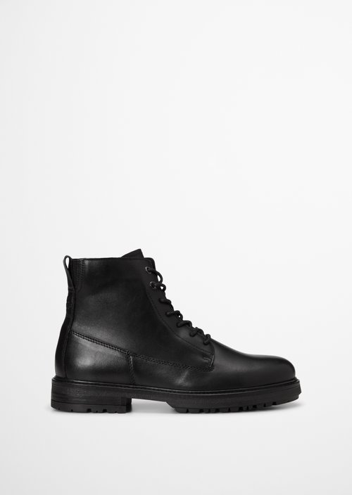 Rony Lace-Up Boots — Black