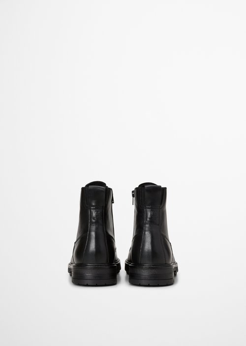 Rony Lace-Up Boots — Black