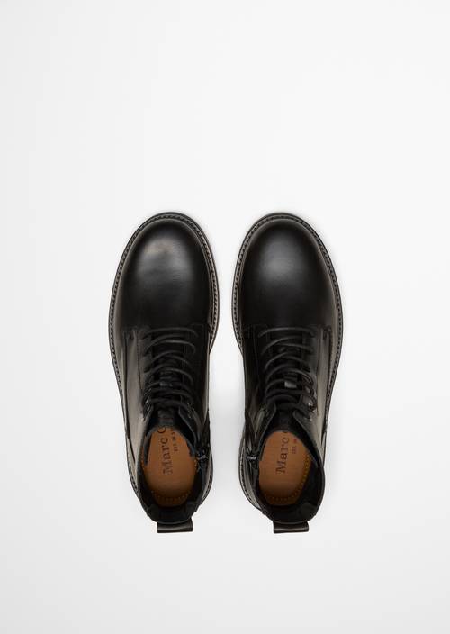 Bottes à lacets, modèle Rony Black en vue de dessus