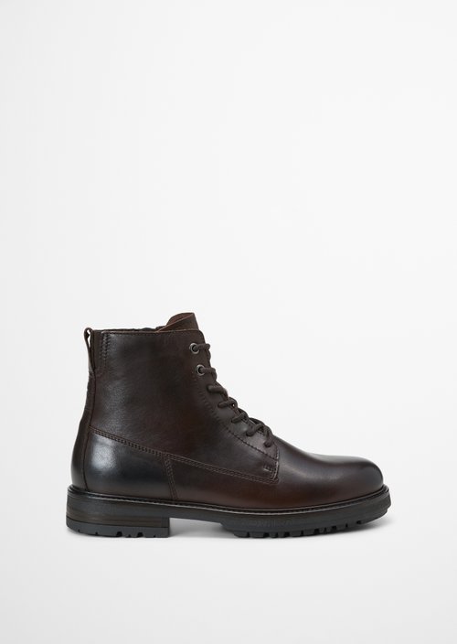 Rony Lace-Up Boots — Dark Brown