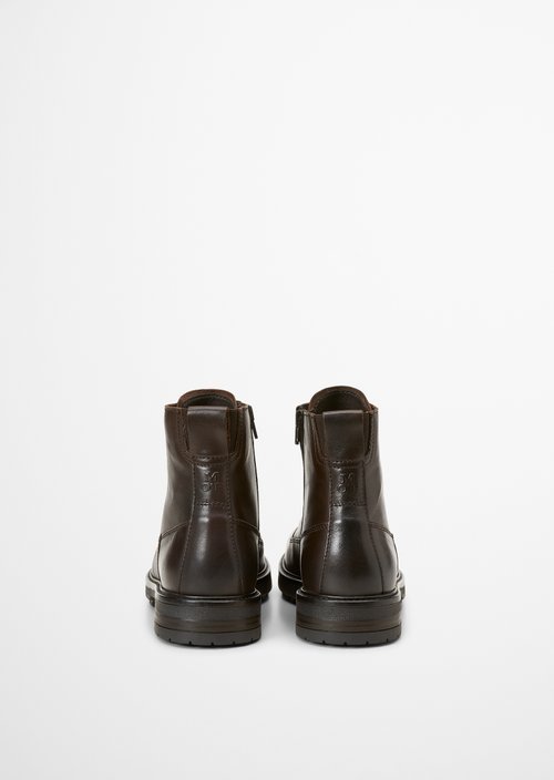 Rony Lace-Up Boots — Dark Brown