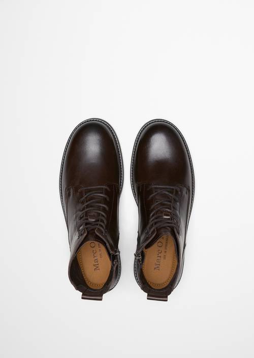 Schnürstiefel Model Rony Dark Brown in Ansicht von oben