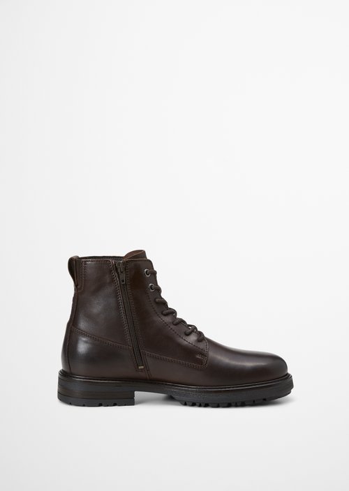Rony Lace-Up Boots — Dark Brown