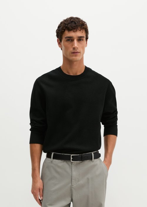Relaxed-fit Sweater — Black