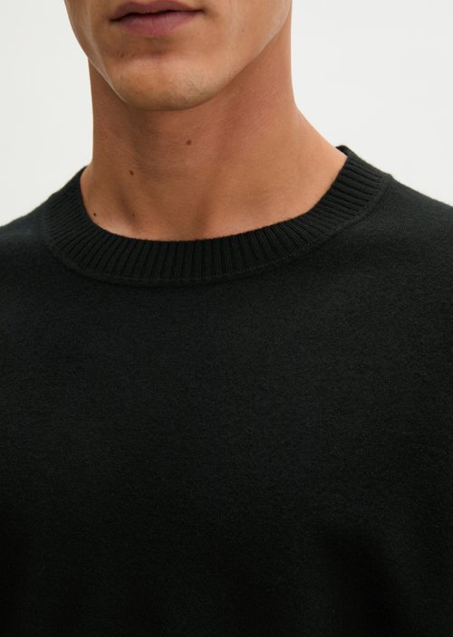 Relaxed-fit Sweater — Black