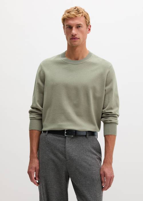 Pullover relaxed Driftwood Haze in Frontalansicht