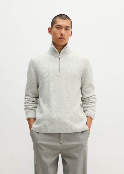 Regular-Fit Tweed Troyer — Frozen Veil