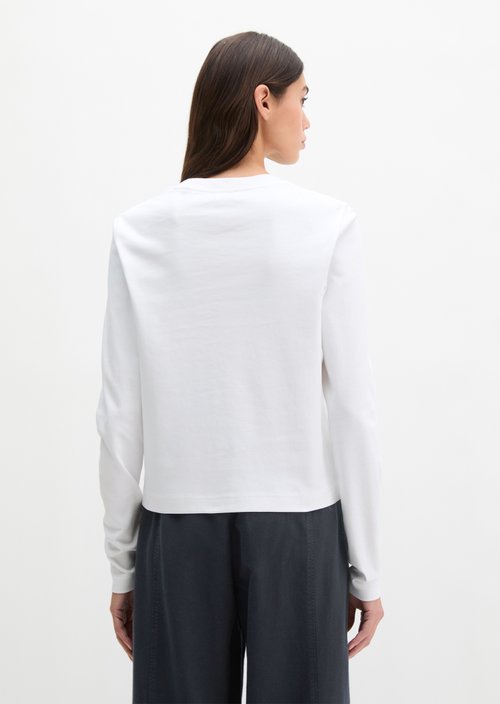 Longlseeve relaxed — White
