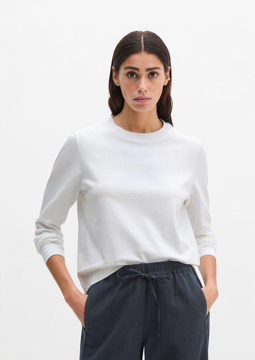 Longlseeve relaxed — White
