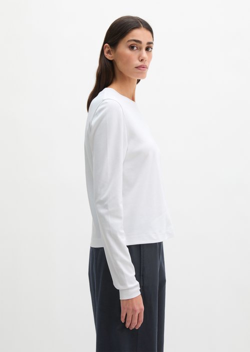 Longlseeve relaxed — White