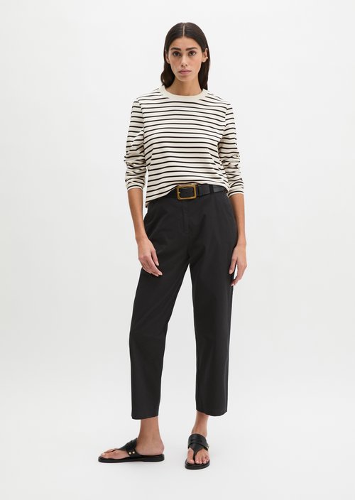 Relaxed striped T-shirt — White