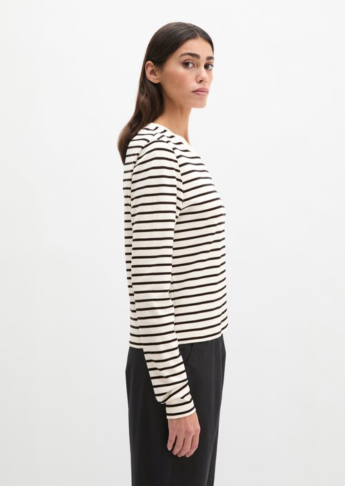 Relaxed striped T-shirt — White
